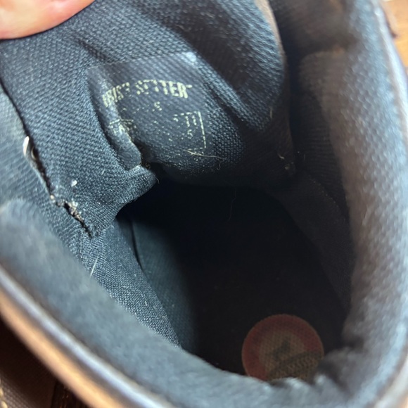 Red Wing Irish Setter Mens Durable Brown Work Boots Well Worn - Picture 6 of 13